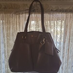 Steve Madden Brown Leather Tote Bag